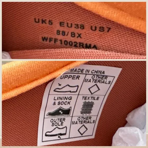 NIB Hunter Original Waterproof Platform Play Clogs 7 38 Orange - Picture 10 of 12